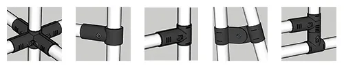 Joints d'assemblage et connexion de structures tubulaires.
