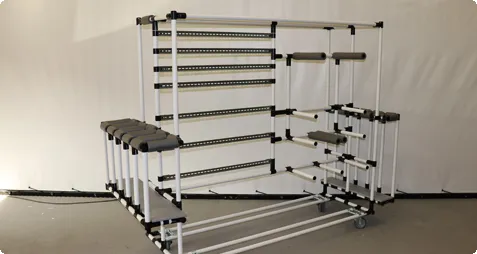 Flow rack approvisionnement en tube.